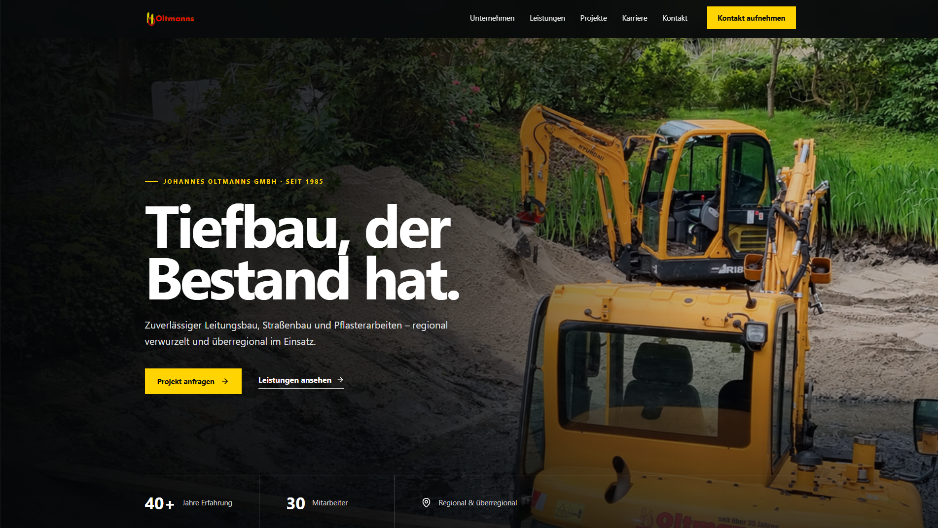 Johannes Oltmanns GmbH – Website & digitaler Auftritt